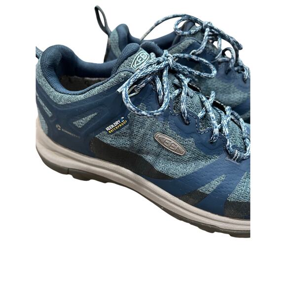 KEEN Terradora II Waterproof Hiking Shoes Blue Lace Up All Terrain Sz 7.5 Women - Picture 2 of 10